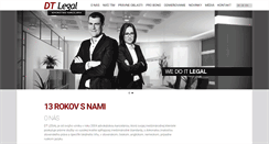 Desktop Screenshot of dtlegal.sk